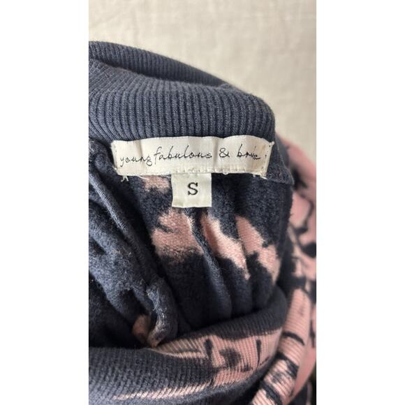 Young Fabulous & Broke Blue Pink Tie Dye Groove Jogger Pants Size S - Picture 7 of 9